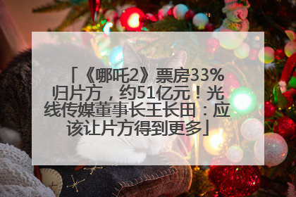 《哪吒2》票房33%归片方，约51亿元！光线传媒董事长王长田：应该让片方得到更多