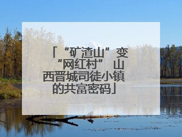 “矿渣山”变“网红村” 山西晋城司徒小镇的共富密码
