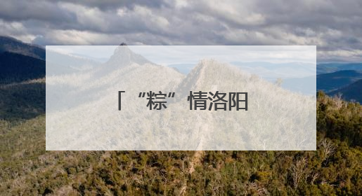 “粽”情洛阳丨端午，“阳光里”见！