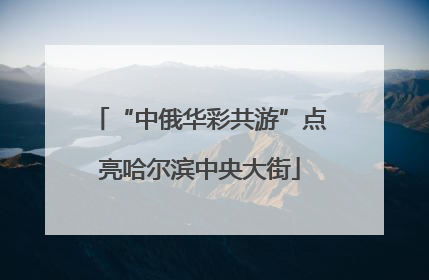 “中俄华彩共游”点亮哈尔滨中央大街
