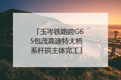 玉岑铁路跨G65包茂高速特大桥系杆拱主体完工