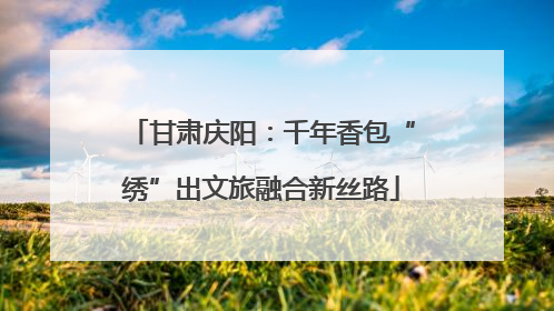 甘肃庆阳：千年香包“绣”出文旅融合新丝路