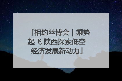 相约丝博会｜乘势起飞 陕西探索低空经济发展新动力