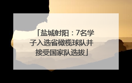 盐城射阳：7名学子入选省橄榄球队并接受国家队选拔
