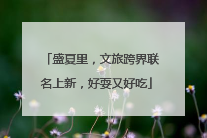 盛夏里，文旅跨界联名上新，好耍又好吃