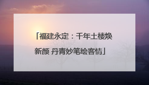 福建永定：千年土楼焕新颜 丹青妙笔绘客情