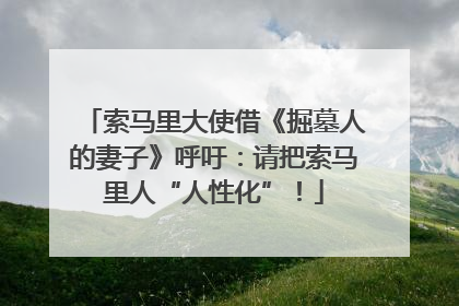 索马里大使借《掘墓人的妻子》呼吁：请把索马里人“人性化”！