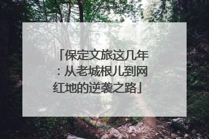 保定文旅这几年：从老城根儿到网红地的逆袭之路