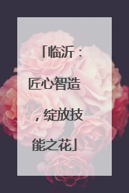 临沂：匠心智造，绽放技能之花