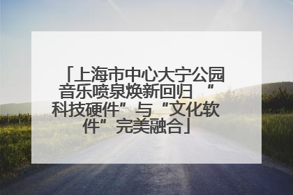 上海市中心大宁公园音乐喷泉焕新回归 “科技硬件”与“文化软件”完美融合