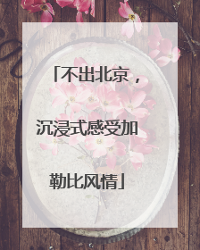 不出北京，沉浸式感受加勒比风情