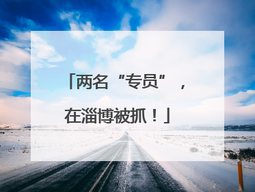 两名“专员”,在淄博被抓!