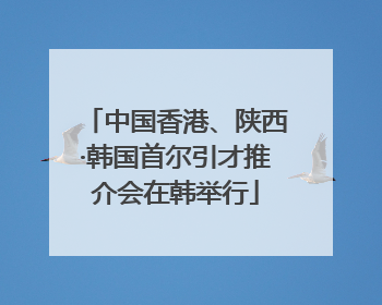 中国香港、陕西·韩国首尔引才推介会在韩举行