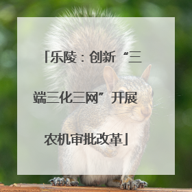 乐陵：创新“三端三化三网”开展农机审批改革