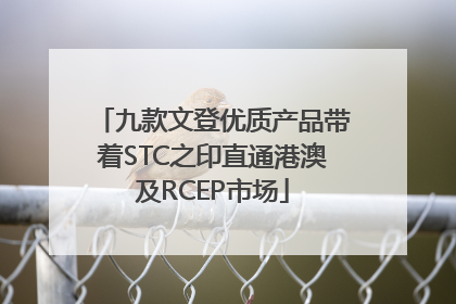 九款文登优质产品带着STC之印直通港澳及RCEP市场