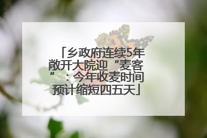 乡政府连续5年敞开大院迎“麦客”：今年收麦时间预计缩短四五天