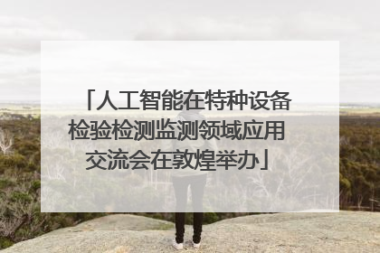 人工智能在特种设备检验检测监测领域应用交流会在敦煌举办
