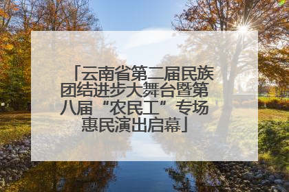 云南省第二届民族团结进步大舞台暨第八届“农民工”专场惠民演出启幕
