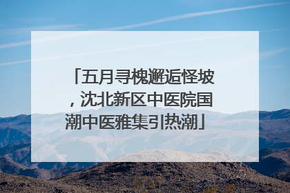 五月寻槐邂逅怪坡，沈北新区中医院国潮中医雅集引热潮