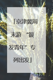 京津冀周末游 “银发青年”专列出发