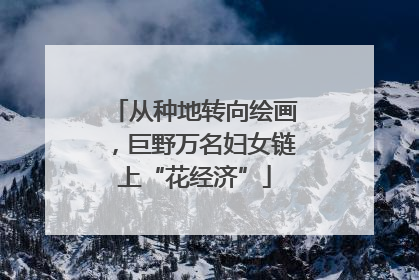 从种地转向绘画，巨野万名妇女链上“花经济”