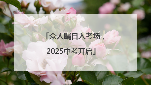 众人瞩目入考场，2025中考开启
