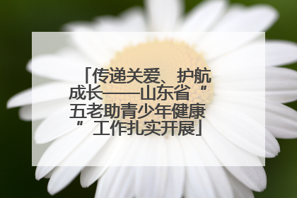 传递关爱、护航成长——山东省“五老助青少年健康”工作扎实开展