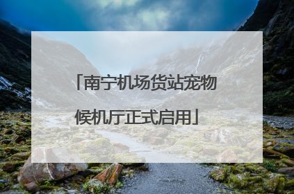 南宁机场货站宠物候机厅正式启用