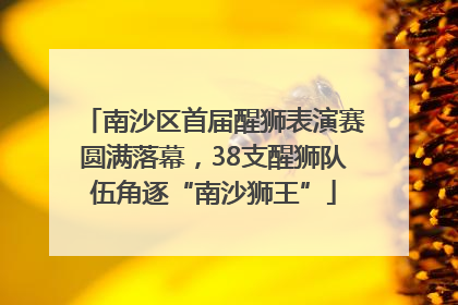 南沙区首届醒狮表演赛圆满落幕，38支醒狮队伍角逐“南沙狮王”