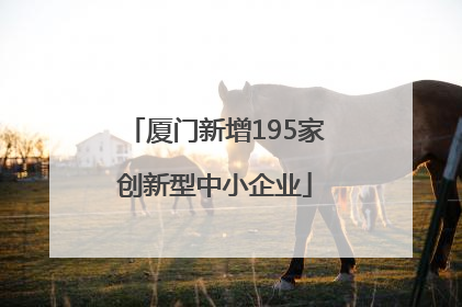 厦门新增195家创新型中小企业