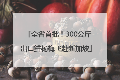 全省首批！300公斤出口鲜杨梅飞赴新加坡