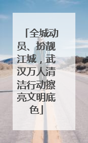 全城动员、扮靓江城，武汉万人清洁行动擦亮文明底色
