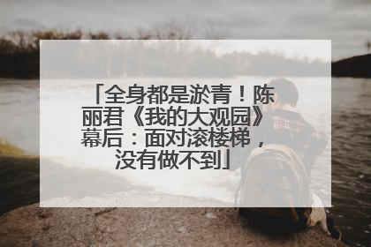 全身都是淤青！陈丽君《我的大观园》幕后：面对滚楼梯，没有做不到
