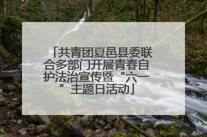 共青团夏邑县委联合多部门开展青春自护法治宣传暨“六一”主题日活动