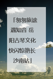 匆匆旅途遇知音 岳阳古琴文化快闪惊艳长沙南站