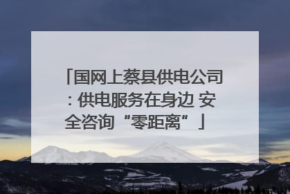 国网上蔡县供电公司：供电服务在身边 安全咨询“零距离”