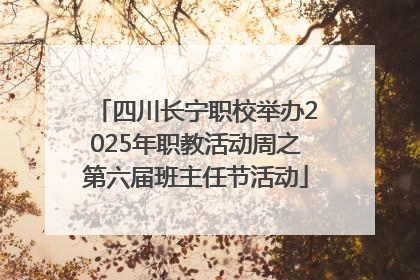 四川长宁职校举办2025年职教活动周之第六届班主任节活动