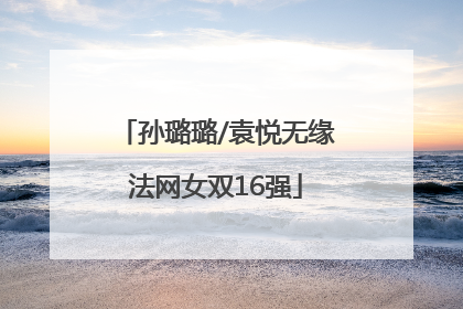 孙璐璐/袁悦无缘法网女双16强