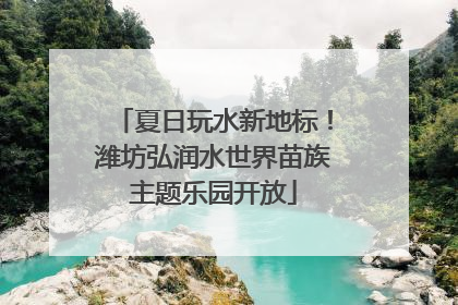夏日玩水新地标！潍坊弘润水世界苗族主题乐园开放