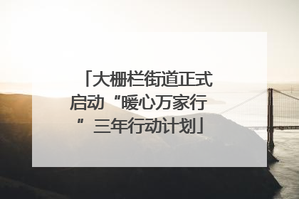 大栅栏街道正式启动“暖心万家行”三年行动计划