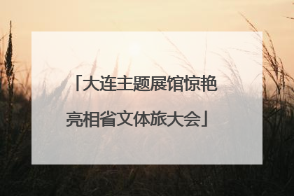 大连主题展馆惊艳亮相省文体旅大会