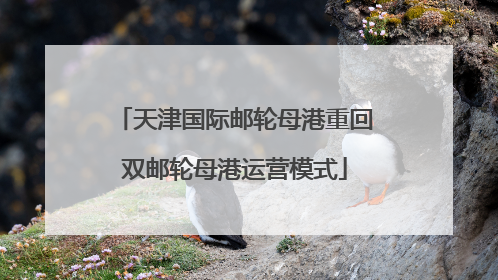天津国际邮轮母港重回双邮轮母港运营模式