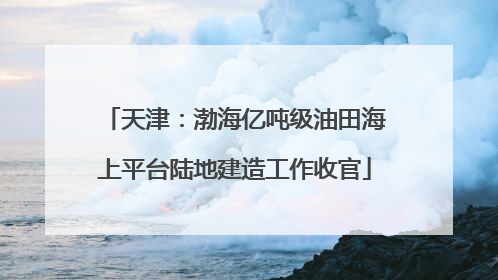 天津：渤海亿吨级油田海上平台陆地建造工作收官