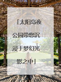 太阳岛夜公园带您沉浸于梦幻光影之中