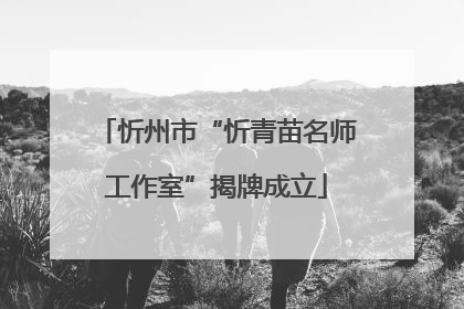 忻州市“忻青苗名师工作室”揭牌成立