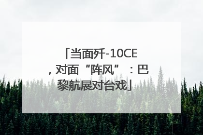 当面歼-10CE，对面“阵风”：巴黎航展对台戏