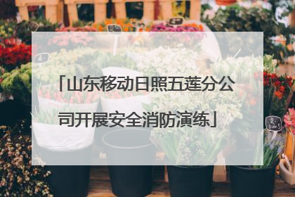 山东移动日照五莲分公司开展安全消防演练