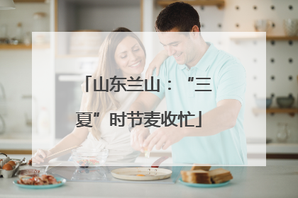 山东兰山：“三夏”时节麦收忙