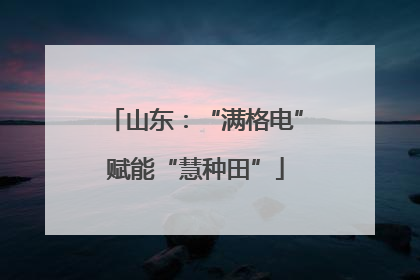 山东：“满格电”赋能“慧种田”