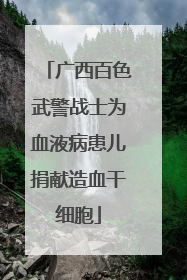 广西百色武警战士为血液病患儿捐献造血干细胞